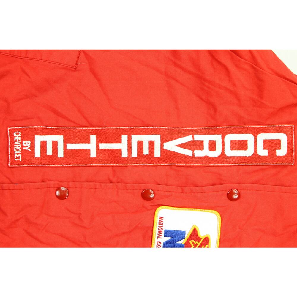 Vintage Red Bomber Jacket with Yellow Graphic - Picture 10 of 13